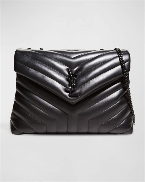 ysl black on black purse|YSL shoulder bag price.